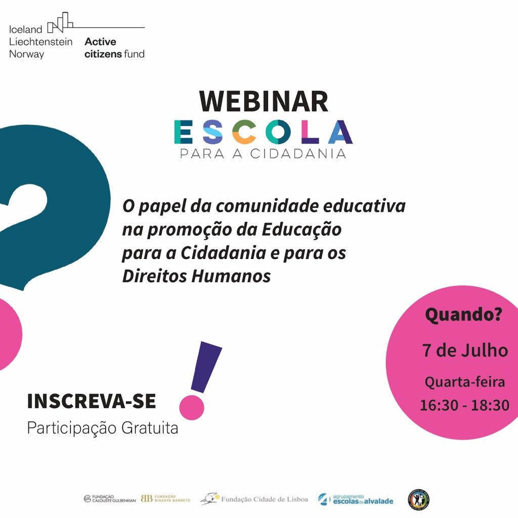 Webinar Escola para a Cidadania
