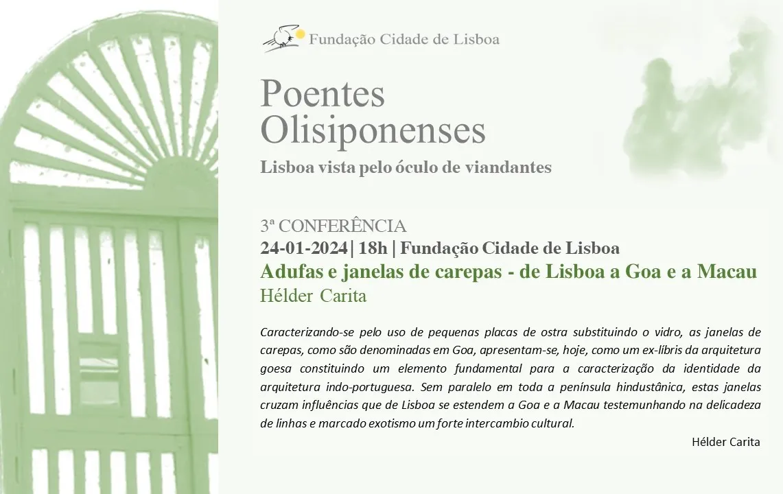 Adufas e janelas Carepas – De Lisboa a Goa e a Macau – Hélder Carita
