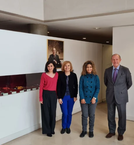Visita de Celina Lizardo, primeira estudante licenciada pelo “Colégio Universitário da Cooperação – Nuno Krus Abecasis”