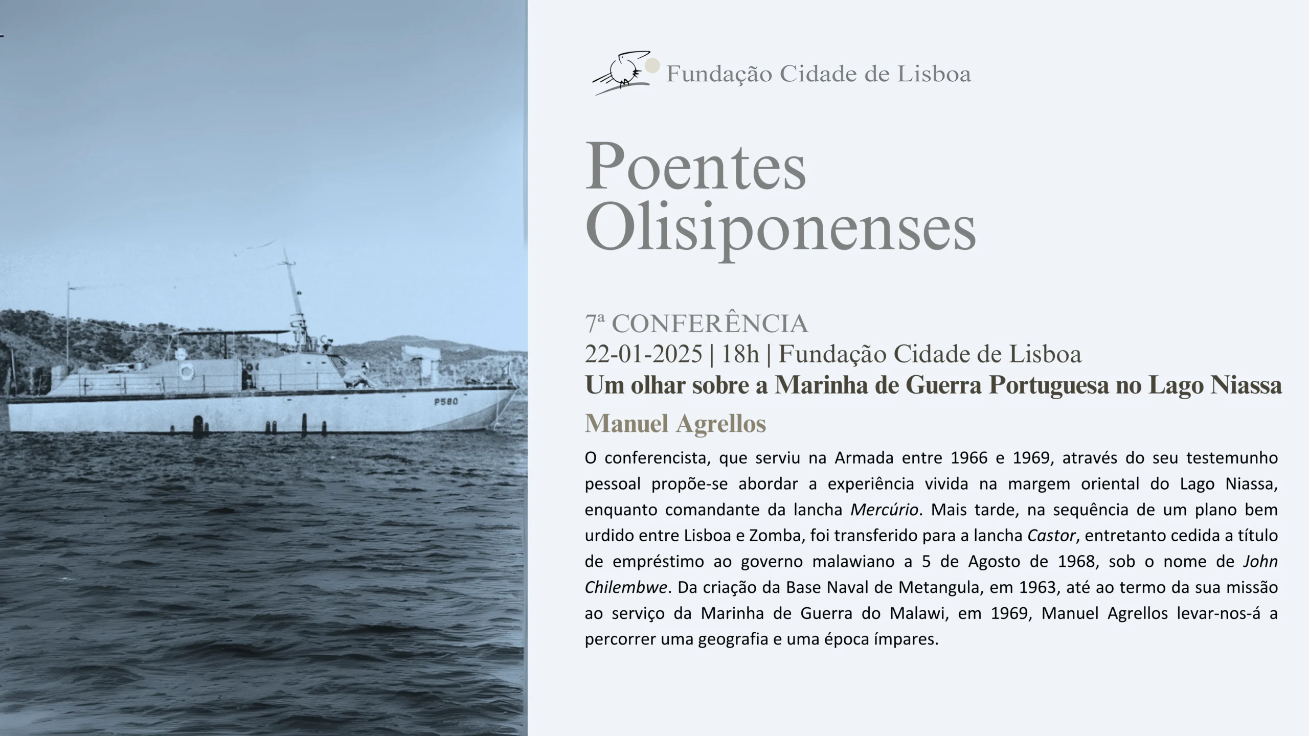 Um olhar sobre a marinha de guerra portuguesa no lago Niassa – Manuel Agrellos